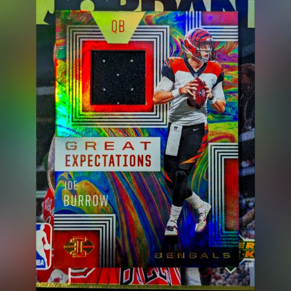 2020 Panini Illusions Great Expectations Joe Burrow Rookie Jersey Patch